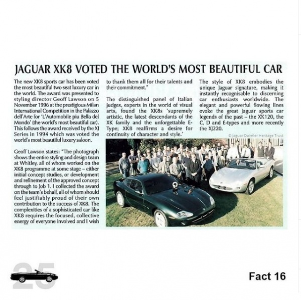 25 фактов к 25-летию Jaguar XK8